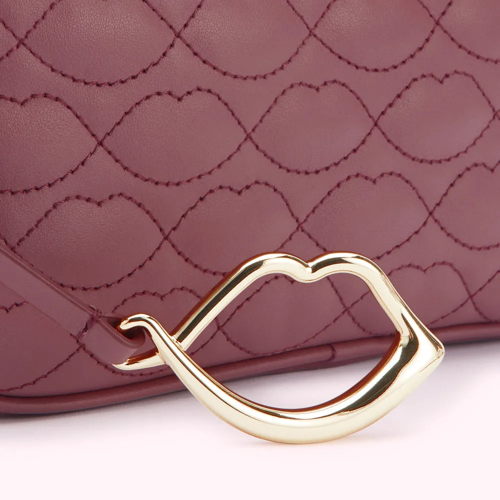 ASTER SMALL QUILTED LIP LEATHER ASHLEY CROSSBODY BAG