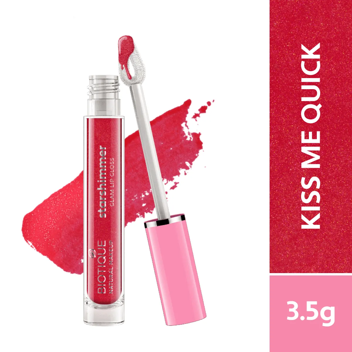 Biotique Natural Makeup Starshimmer Glam Lipgloss, Heart Stopper