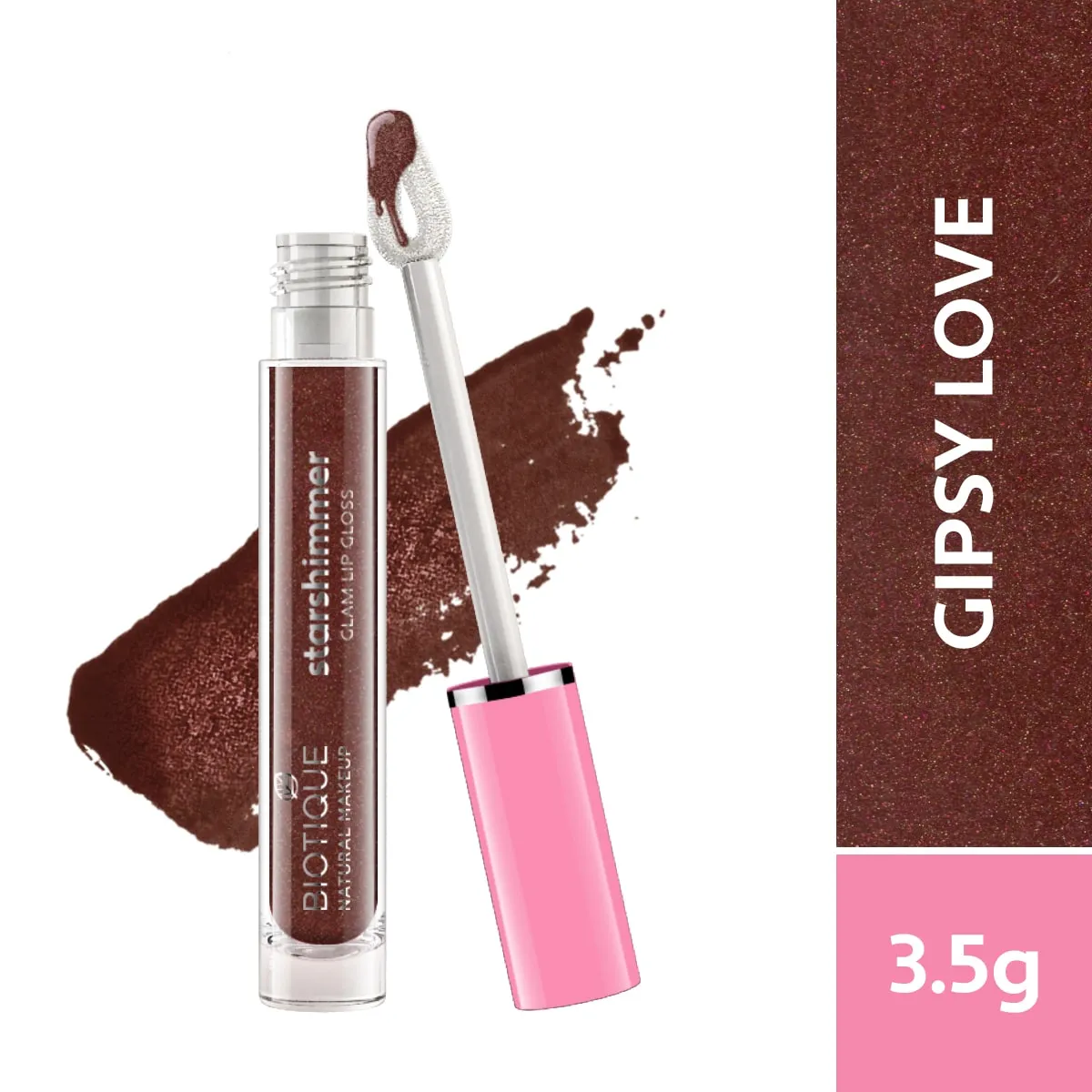 Biotique Natural Makeup Starshimmer Glam Lipgloss, Heart Stopper
