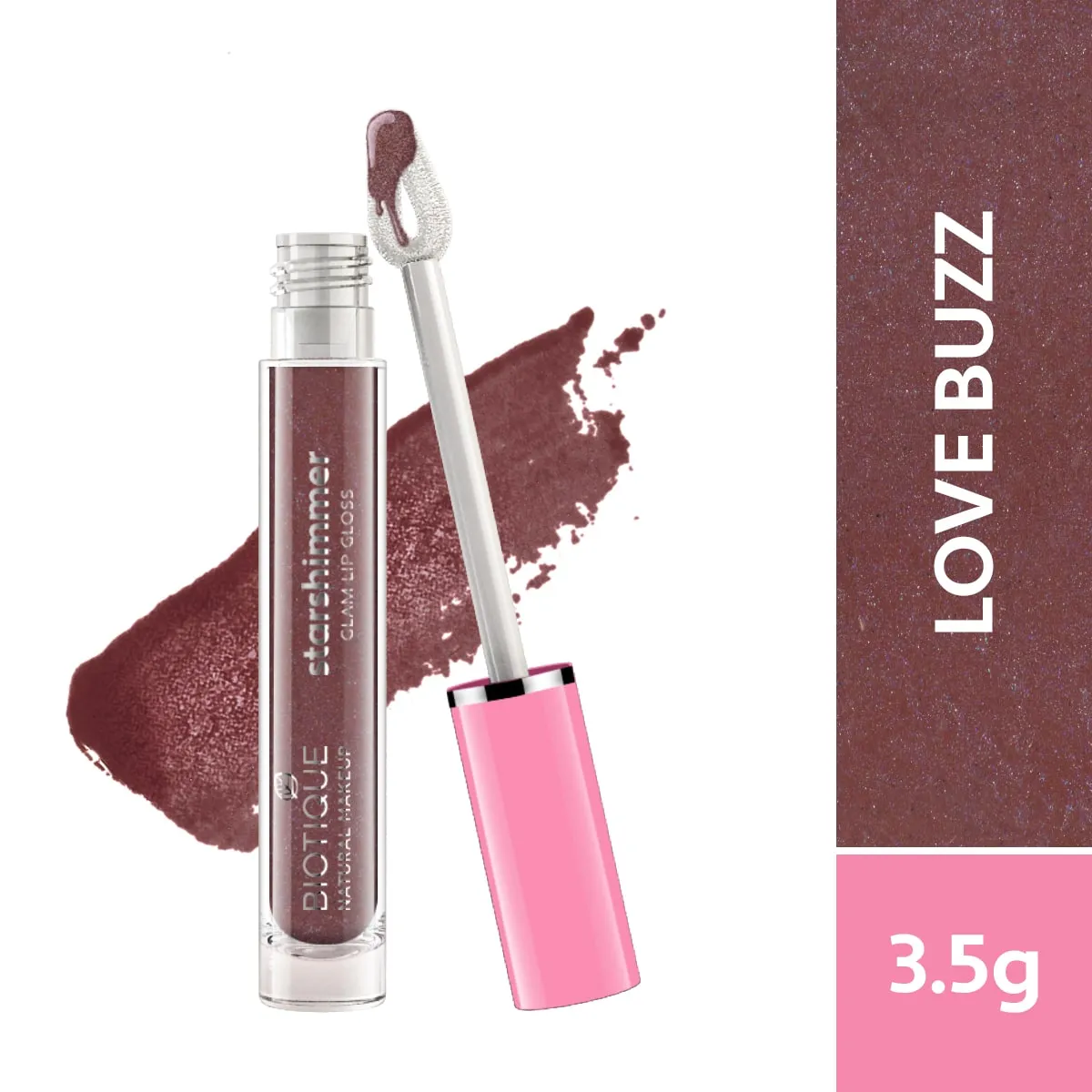 Biotique Natural Makeup Starshimmer Glam Lipgloss, Heart Stopper