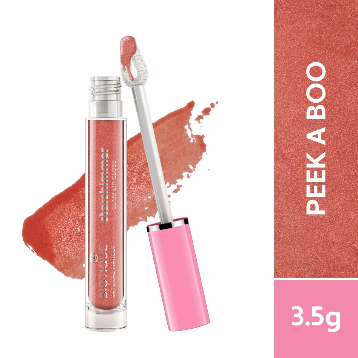 Biotique Natural Makeup Starshimmer Glam Lipgloss, Heart Stopper
