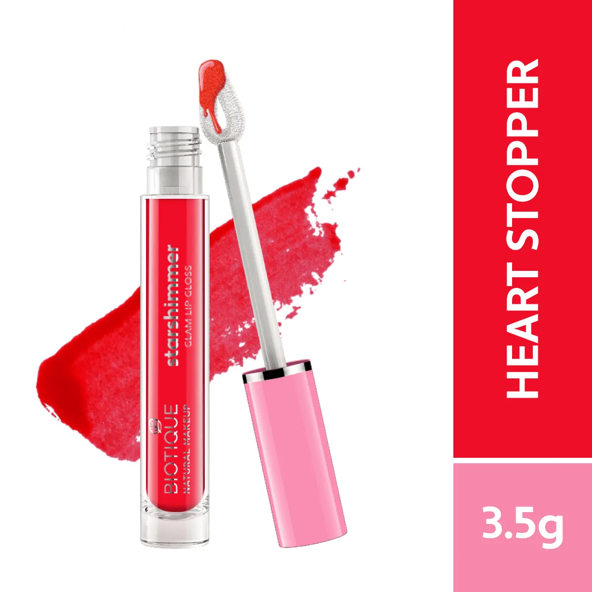Biotique Natural Makeup Starshimmer Glam Lipgloss, Heart Stopper