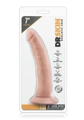 Blush Dr. Skin Vanilla 7 Inch Cock With Suction Cup