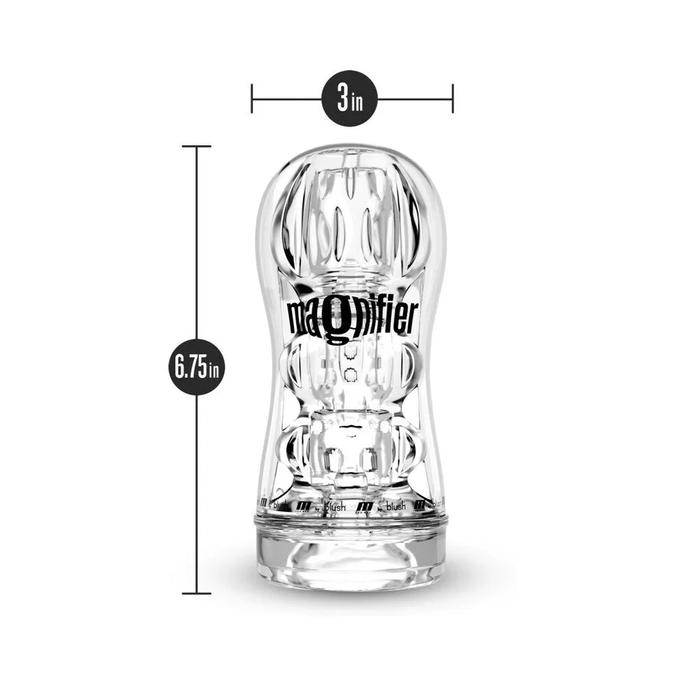 Blush M for Men Soft and Wet Magnifier Stroker - Clear