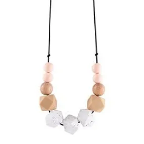 BLUSH SPECKLE SILICONE NECKLACE