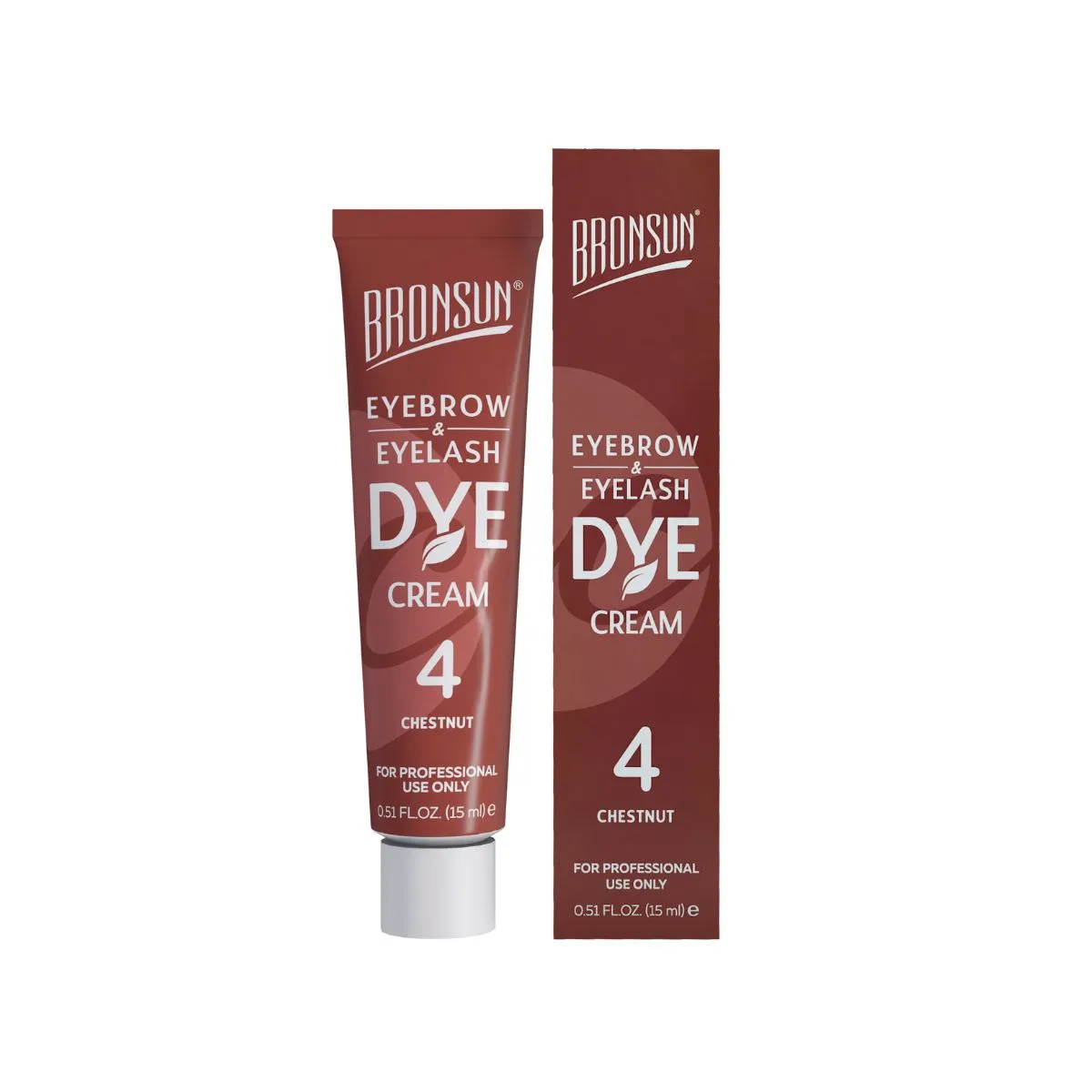 Bronsun Lash & Brow Cream Dye - #4 Chestnut