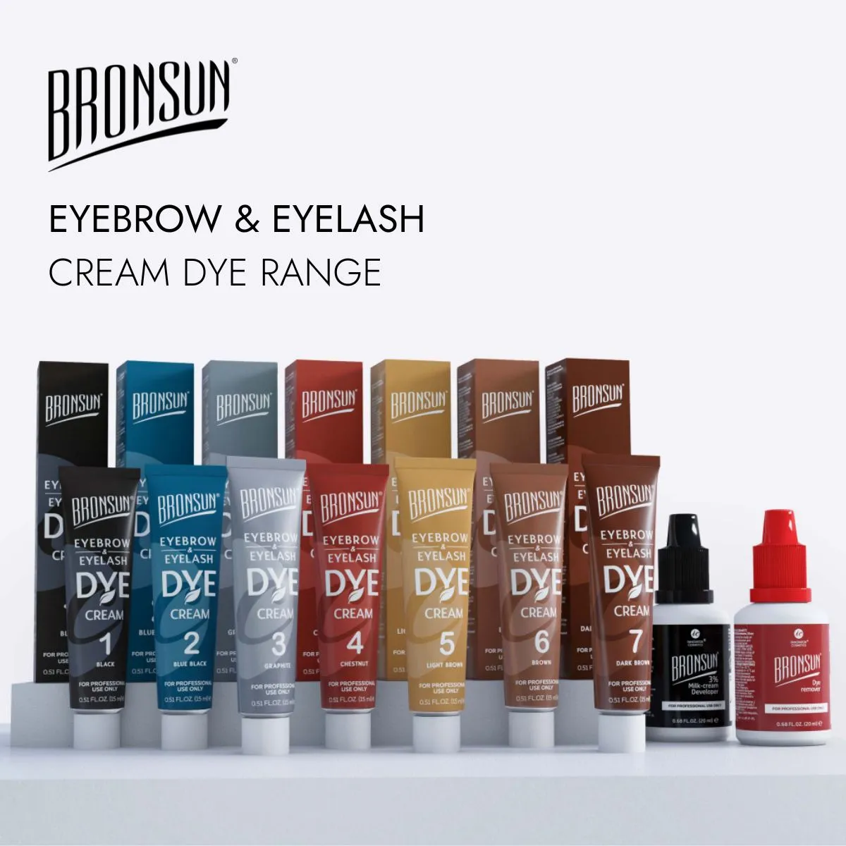 Bronsun Lash & Brow Cream Dye - #4 Chestnut