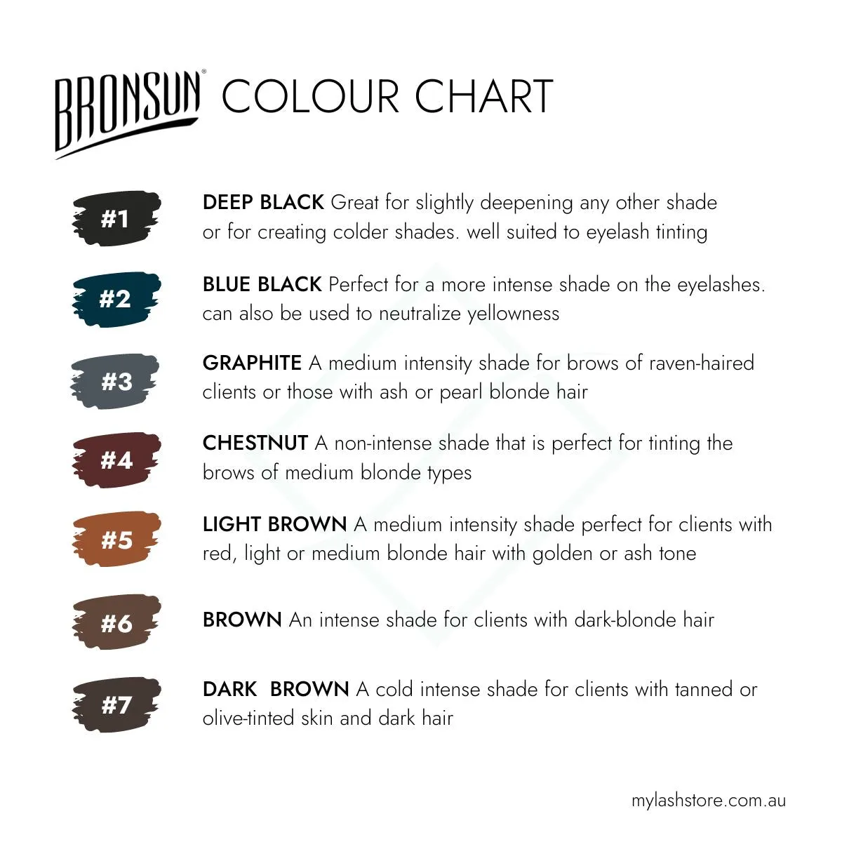 Bronsun Lash & Brow Cream Dye - #4 Chestnut