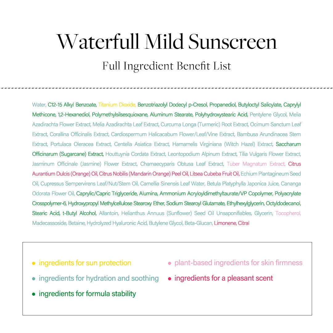 d'Alba UV Essence Waterfull  Mild Sun Cream SPF 50  PA    