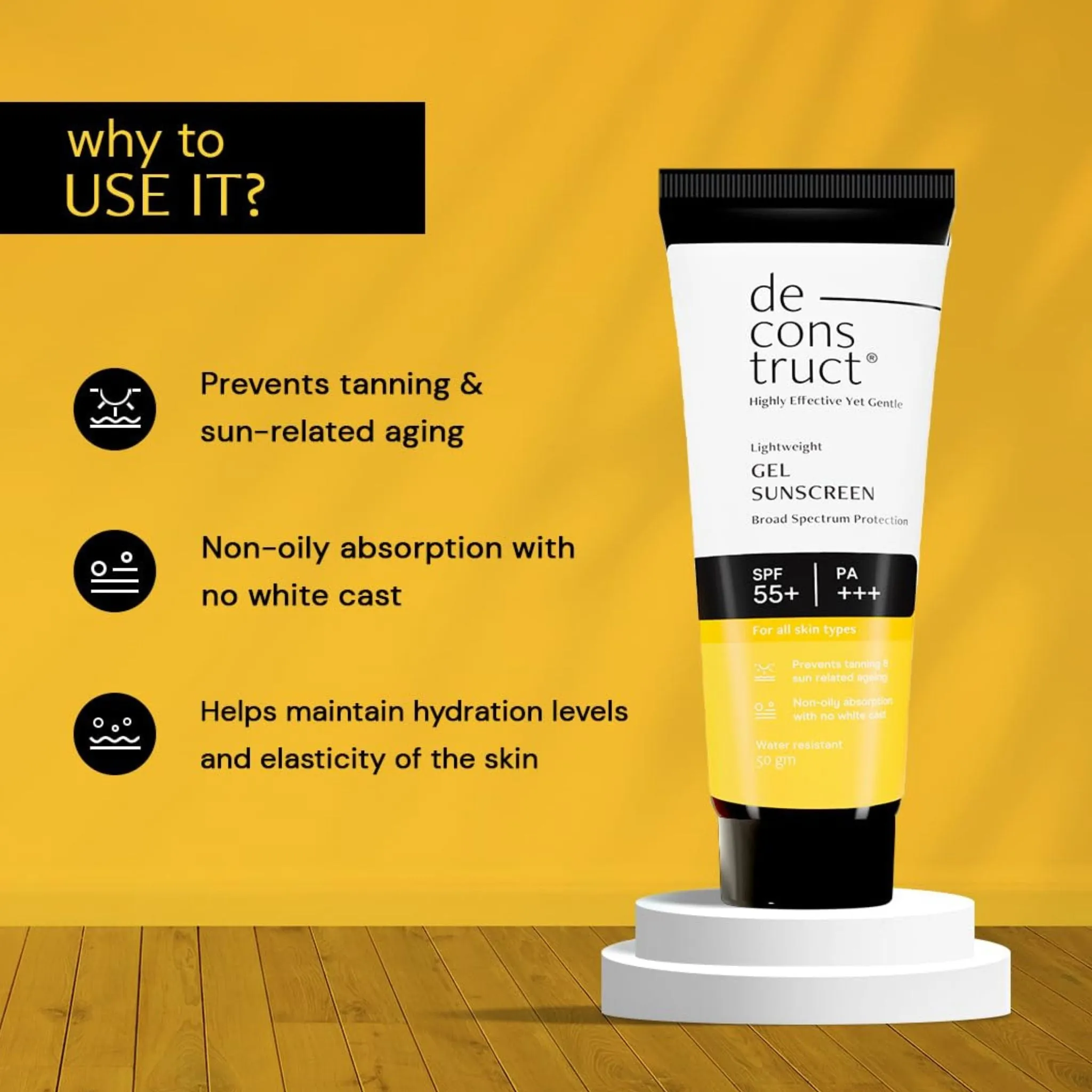 Deconstruct Face Gel Sunscreen Spf 55  And Pa   
