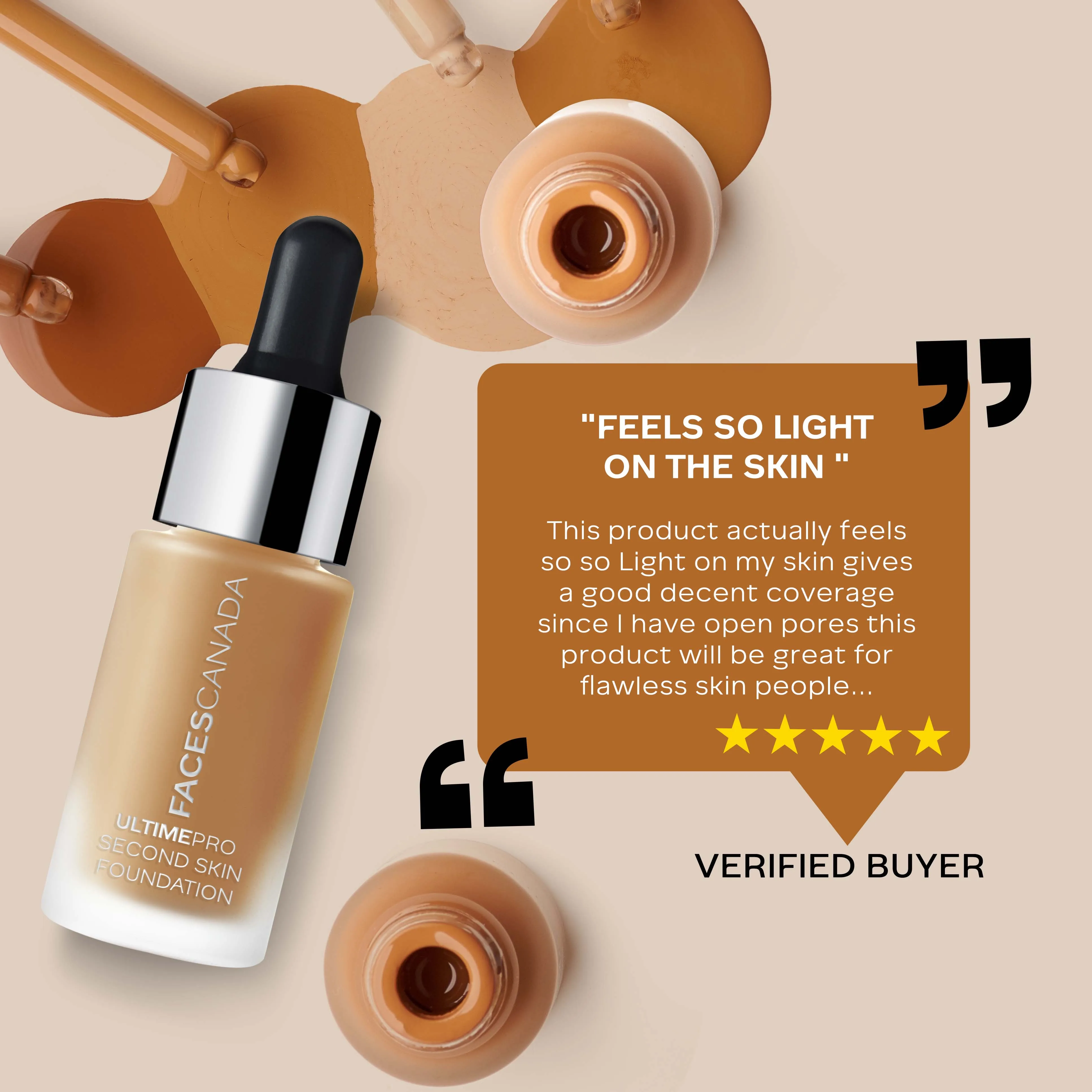 Faces Canada UltimePro Second Skin Foundation Golden Beige 032 (15 ml)