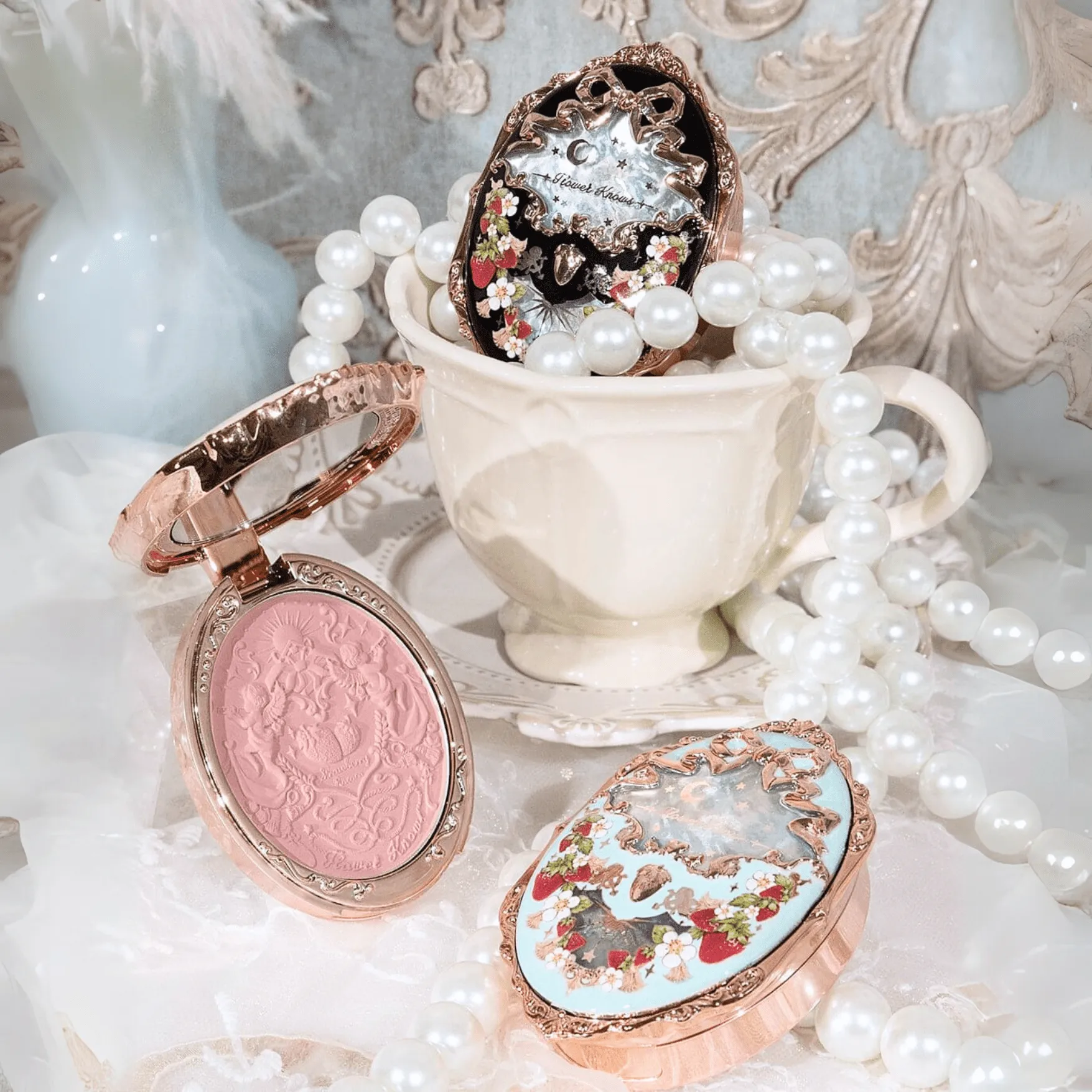 Flower Knows Strawberry Rococo Embossed Blush (2 Shades)