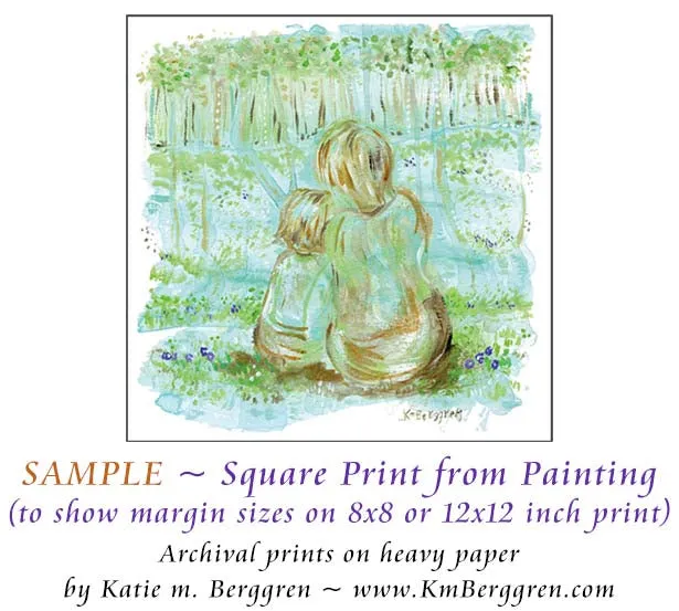 Gentle Foundation - Original 6x6 Painting on Paper