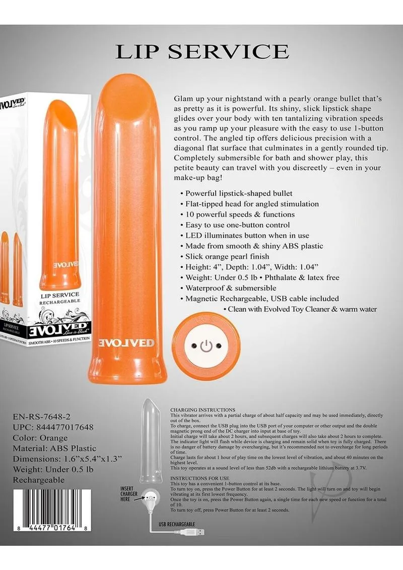 Lip Service Orange