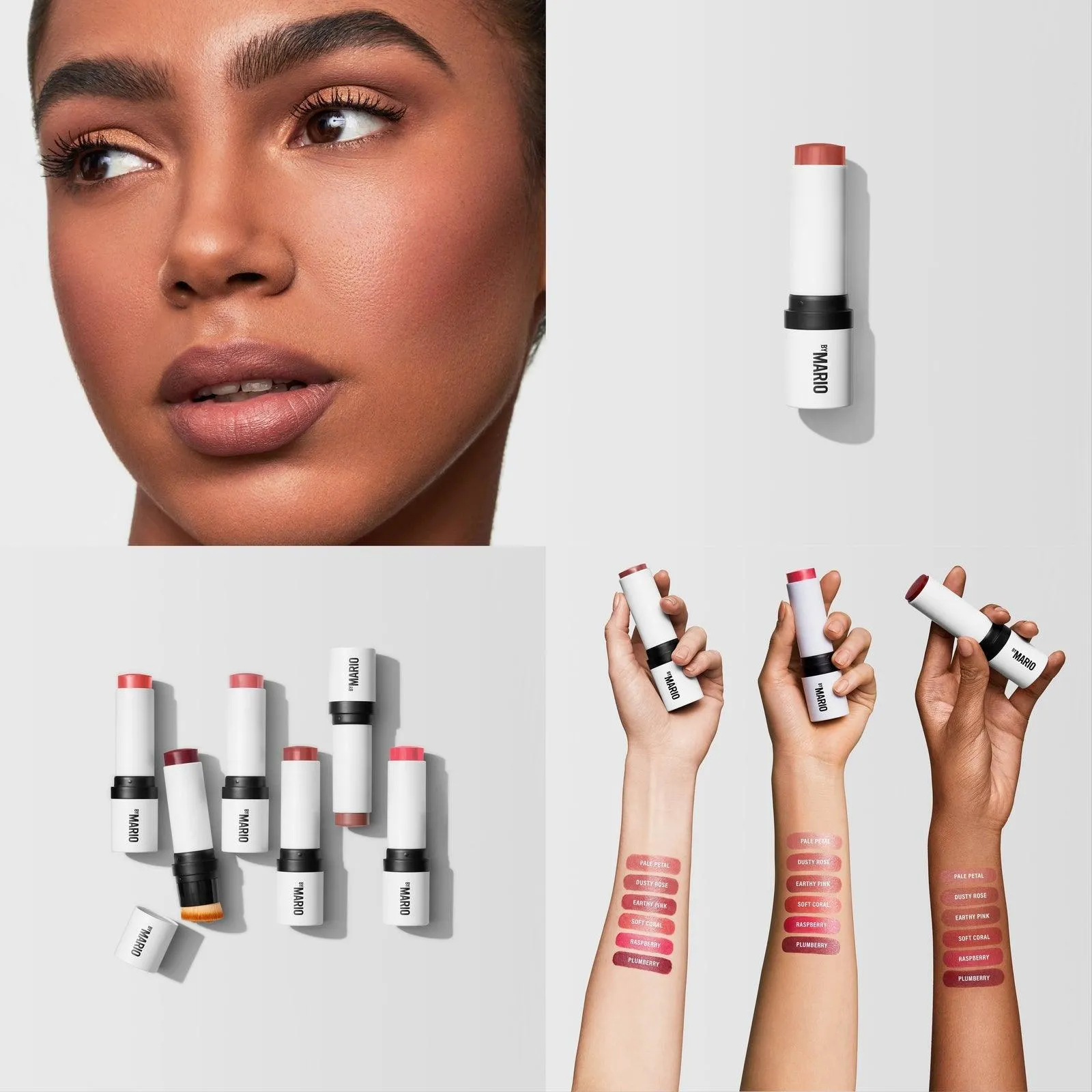 Makeup By Mario Soft Pop Blush Stick Earthy Pink (Blushing Rose)
