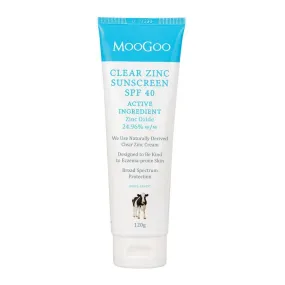 MooGoo Clear Zinc Sunscreen SPF 40 AUSTL 334457 200g