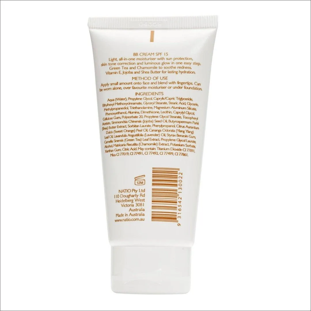 Natio Pure Mineral Skin Perfecting BB Cream SPF 15 Medium 50g