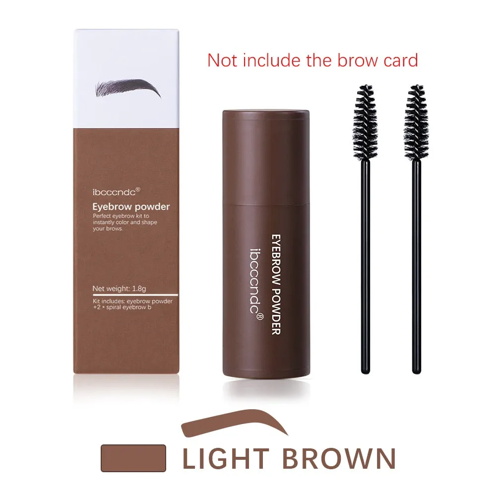 New Eyebrow Stamp Shaping Makeup Waterproof Brow Powder for Eyebrow, 6 Colors