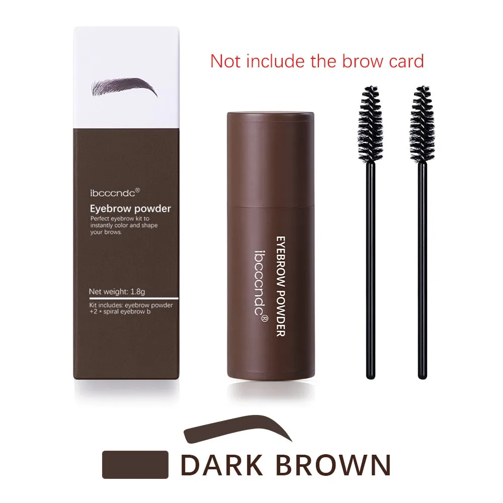 New Eyebrow Stamp Shaping Makeup Waterproof Brow Powder for Eyebrow, 6 Colors