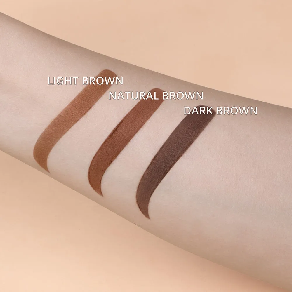 New Eyebrow Stamp Shaping Makeup Waterproof Brow Powder for Eyebrow, 6 Colors