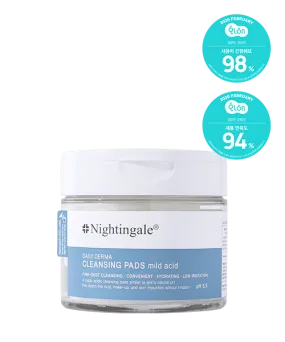 Nightingale Daily Derma Cleansing Pads mild acid 270ml 70ea