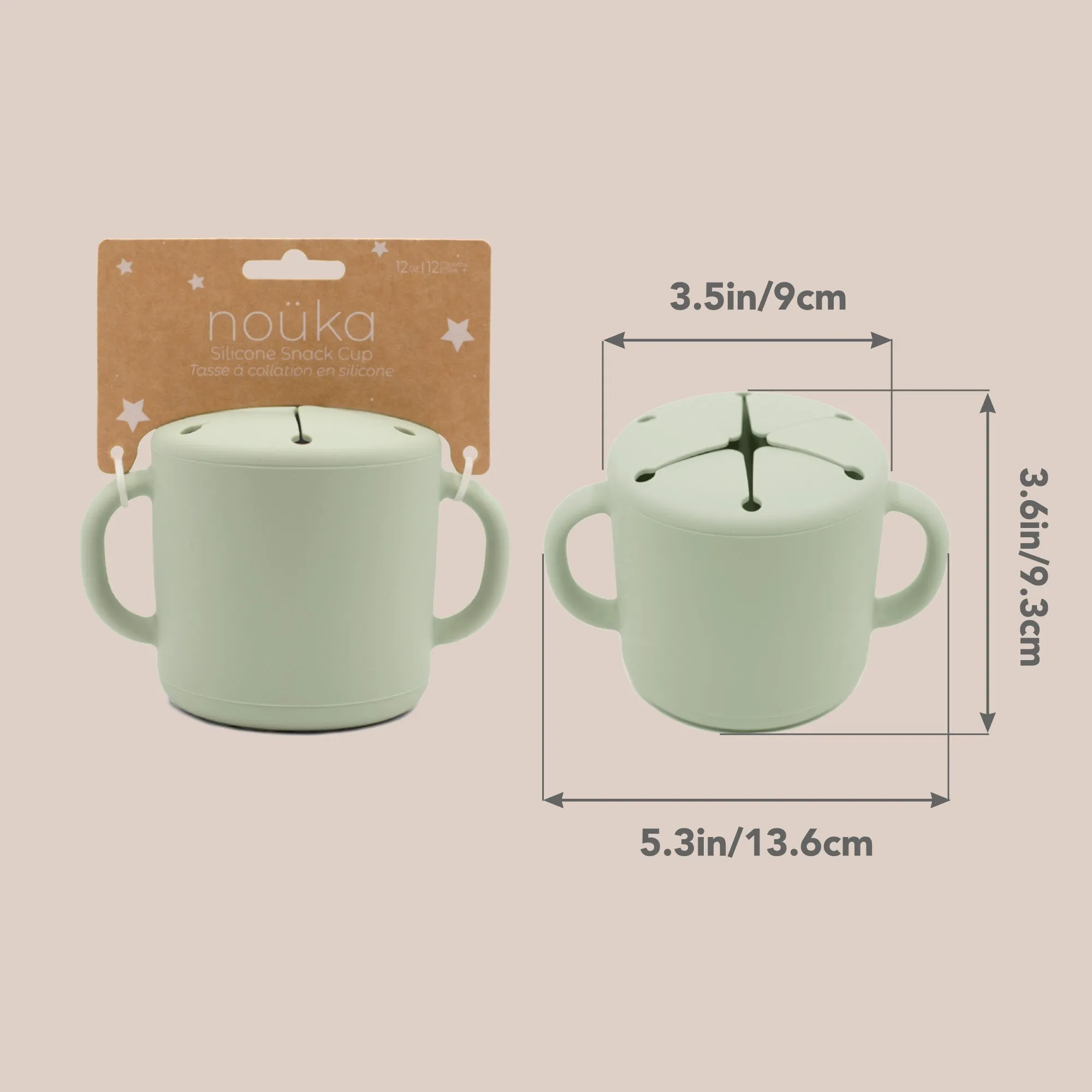 noüka Snack Cup - Soft Blush
