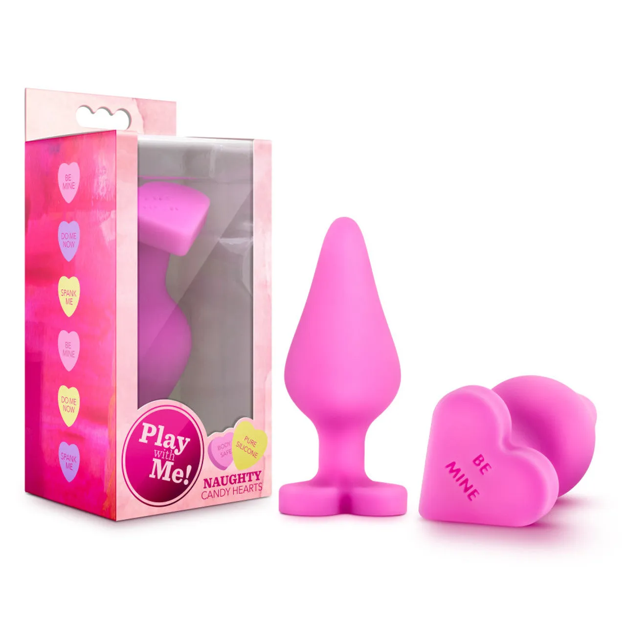 Play with Me - Naughty Candy Heart - Be Mine - Pink