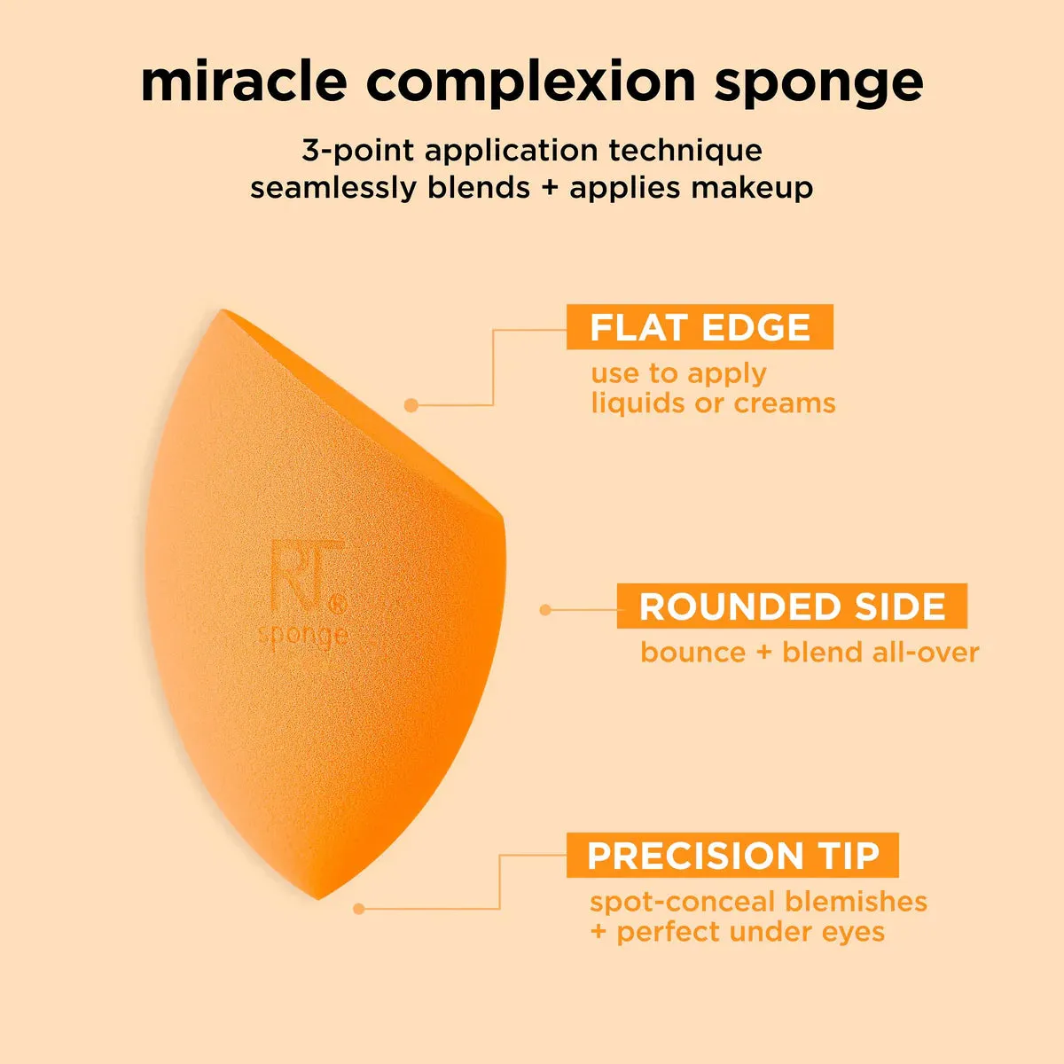 Real Technique Miracle Complexion Beauty Blender Sponge 4 Pack