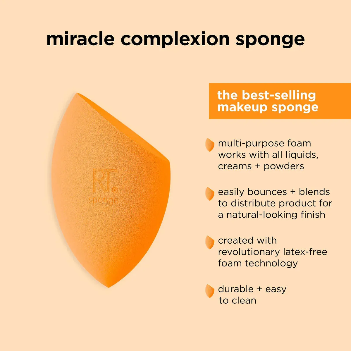 Real Technique Miracle Complexion Beauty Blender Sponge 4 Pack