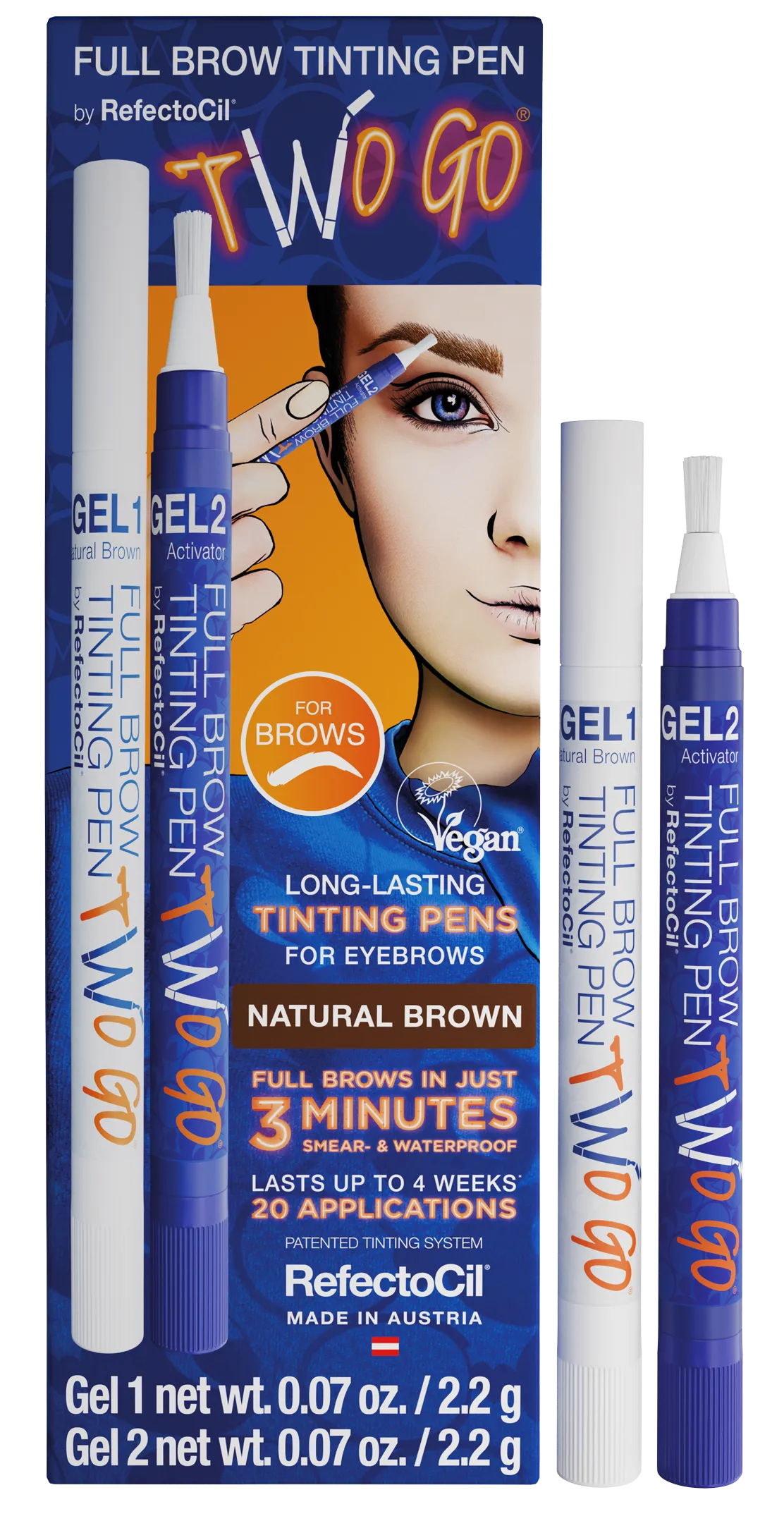 RefectoCil Two Go Pen - Natural Brown