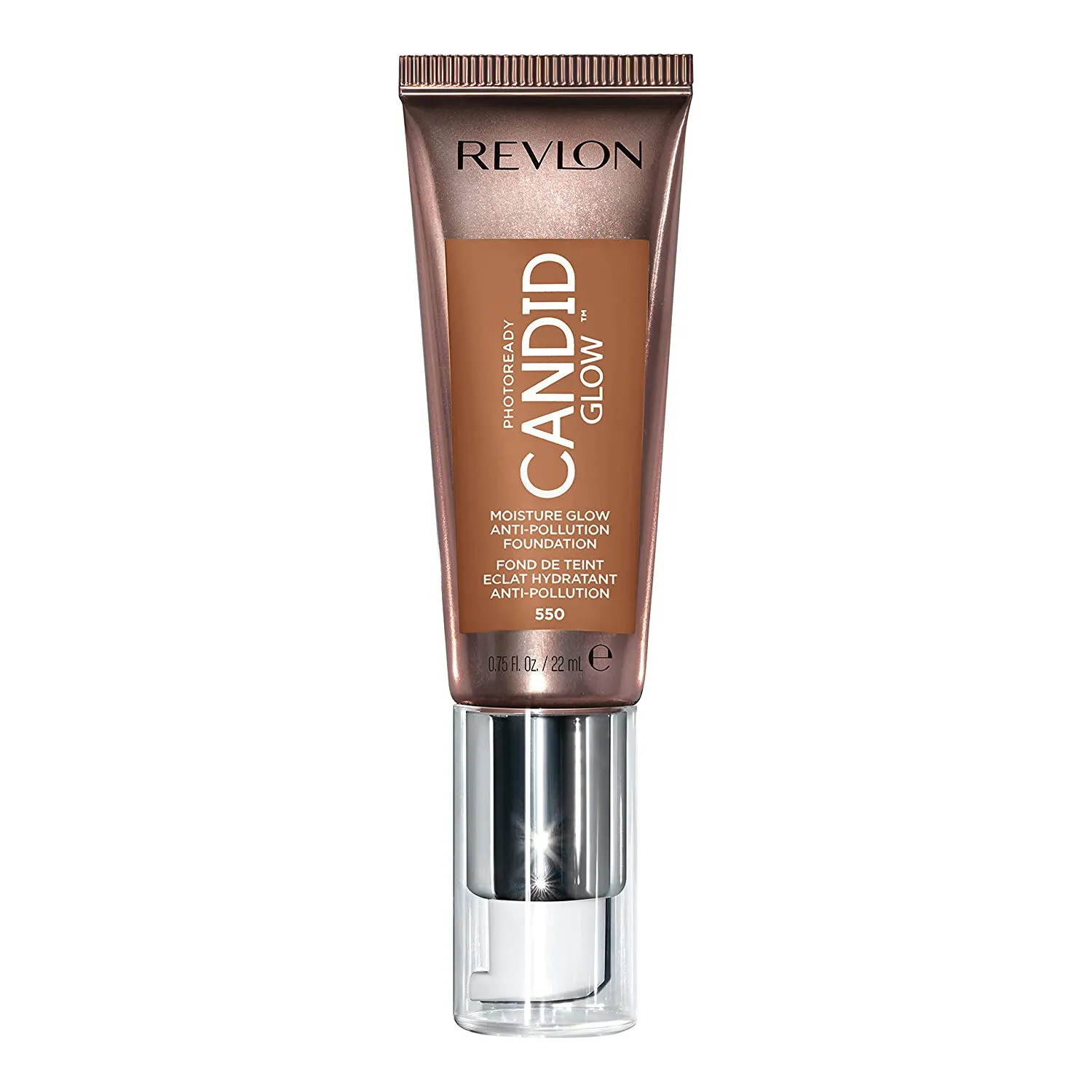 REVLON - PhotoReady Candid Glow Moisture Glow Foundation Mocha 550 - 0.75 fl oz (22 ml)