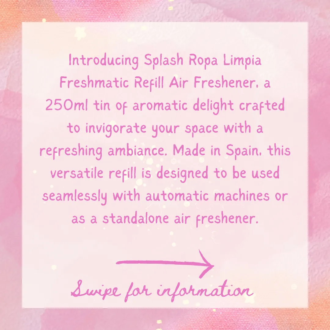 Splash ROPA LIMPIA Freshmatic Refill Spray 250ml