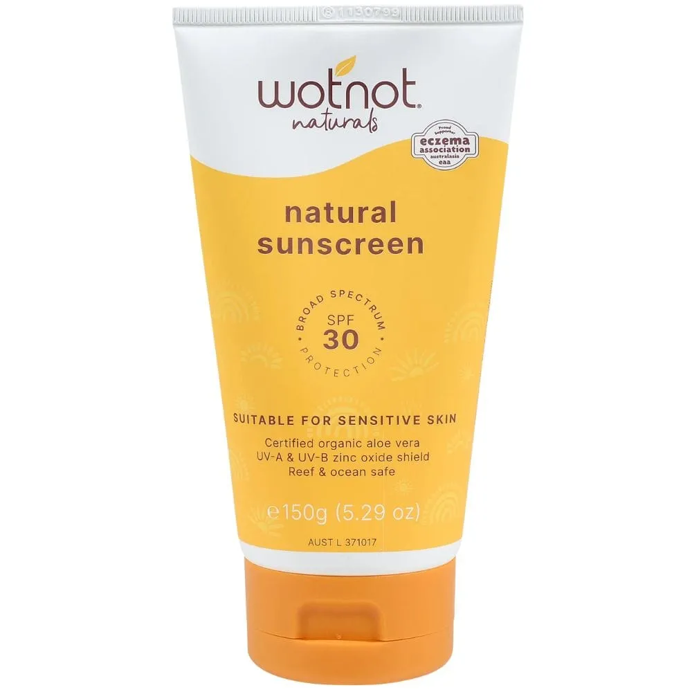 Wotnot Natural Sunscreen SPF30 - 150g Palm Oil Free